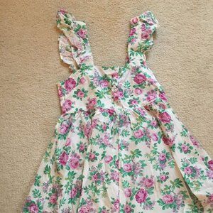 Asos Floral Mini Dress with Ruffles on the sleeves